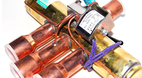 四通閥高頻加熱