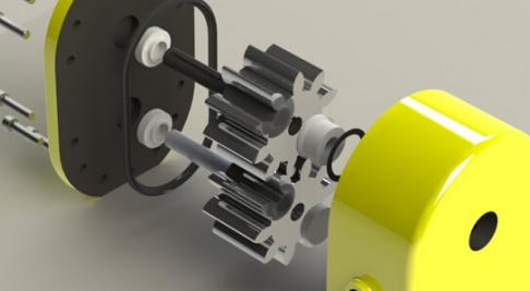 齒輪泵零件感應加熱